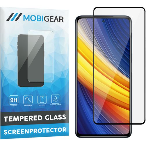 Mobigear Premium POCO X3 Pro Glazen Screenprotector - Case Friendly - Zwart