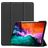 Mobigear Tri-Fold Gel iPad Pro 12.9 Inch (2021) Hoes TPU,Kunstleer Bookcase + Stylus Houder - Zwart