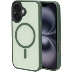 Mobiparts Hardcover iPhone 16 MagSafe Hoesje Hardcase Backcover - Satin Green