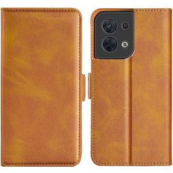Mobigear Slim Magnet OPPO Reno 8 5G Hoesje Bookcase Portemonnee - Cognac