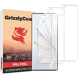 GrizzlyCoat HONOR 70 Hydrogel TPU Screenprotector - Case Friendly + Installatie Frame (2-Pack)