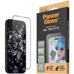 PanzerGlass Ultra-Wide Fit iPhone 16 Pro Glazen Screenprotector - Case Friendly + Installatie Frame