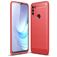 Mobigear Brushed Motorola Moto G50 Hoesje Flexibel TPU Backcover - Rood