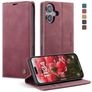 CaseMe 013 iPhone 17 Hoesje Bookcase Portemonnee - Rood