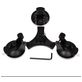 Puluz GoPro Triangle Telefoonhouder Auto Zuignap - Zwart