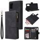 Mobigear Zipper Samsung Galaxy A41 Hoesje Bookcase Portemonnee - Zwart