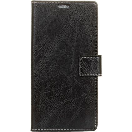 Mobigear Basic OPPO A7 Hoesje Bookcase Portemonnee - Zwart