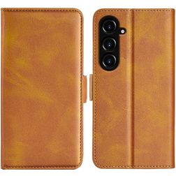 Mobigear Slim Magnet Samsung Galaxy S23 FE Hoesje Bookcase Portemonnee - Cognac