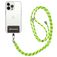 Mobigear Nylon Lanyard Universeel Telefoonkoord Verstelbaar - Zwart / Groen