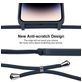 Mobigear Lanyard iPhone 15 Pro Max Siliconen Hoesje met koord - Donkerblauw