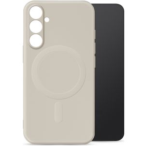 My Style Protective Flex Samsung Galaxy S24 FE MagSafe Hoesje Flexibel TPU Backcover - Antique White