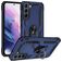 Mobigear Armor Ring Samsung Galaxy S22 Hoesje Hardcase Backcover Shockproof met Ringhouder - Blauw