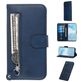 Mobigear Zipper Samsung Galaxy S20 Plus Hoesje Bookcase Portemonnee - Blauw