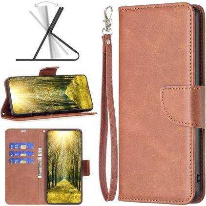 Mobigear Excellent Realme C31 Hoesje Bookcase Portemonnee - Cognac