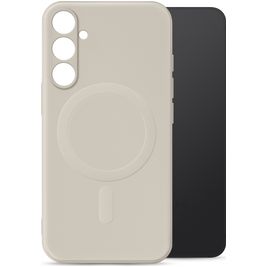 My Style Protective Flex Samsung Galaxy S24 MagSafe Hoesje Flexibel TPU Backcover - Antique White