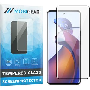 Mobigear Premium Motorola Edge 30 Fusion Glazen Screenprotector - Case Friendly - Zwart