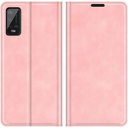 Mobigear Retro Slim Wiko Power U20 Hoesje Bookcase Portemonnee - Roze