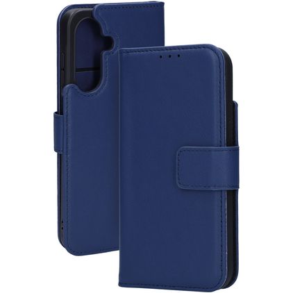 Mobiparts Samsung Galaxy A26 Hoesje Echt Leer Bookcase Portemonnee - Blauw