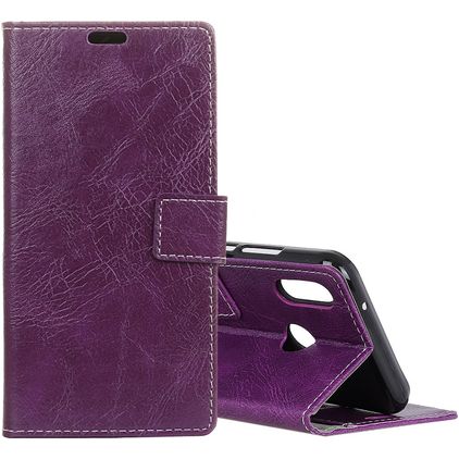 Mobigear Basic Xiaomi Mi 8 SE Hoesje Bookcase Portemonnee - Paars
