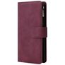 Mobigear Zipper Samsung Galaxy A51 Hoesje Bookcase Portemonnee - Rood