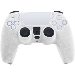 Mobigear Classic Dun Playstation 5 controller Hoesje Flexibel Siliconen - Wit