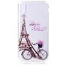 Mobigear Design iPhone XS Max Hoesje Flexibel TPU Backcover - Eiffeltoren