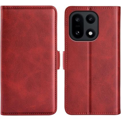 Mobigear Slim Magnet OnePlus 15 Hoesje Bookcase Portemonnee - Rood