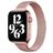 Mobigear Slim Loop Milanese Apple Watch Bandje Magneetsluiting - 42/41/40/38 mm - Roze