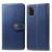 Mobigear Snap Button Samsung Galaxy A41 Hoesje Bookcase Portemonnee - Blauw