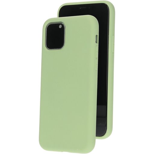 Mobiparts iPhone 11 Pro Siliconen Hoesje Backcover - Pistache Green