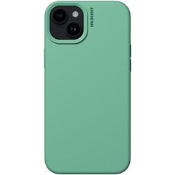 Nudient Base iPhone 15 Plus Siliconen Hoesje Backcover - Mint Green