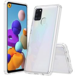 Mobigear Crystal Doorzichtig Samsung Galaxy A21s Hoesje Hardcase Backcover - Transparant