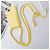 Mobigear Lanyard Card iPhone 15 Siliconen Hoesje met koord en Pasjeshouder - Geel