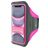 Mobiparts Comfort Fit Telefoonhouder Hardlopen iPhone 11 Sport Hoesje Neopreen Sportarmband - Neon Pink