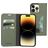 Mobiparts Classic Wallet iPhone 14 Pro Max Hoesje Bookcase Portemonnee - Stone Green