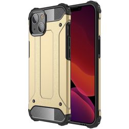 Mobigear Outdoor iPhone 13 Hoesje Hardcase Backcover Shockproof - Goud