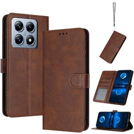 Mobigear Wallet Xiaomi 14T Hoesje Bookcase Portemonnee - Bruin