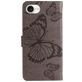 Mobigear Butterfly iPhone 16e Hoesje Bookcase Portemonnee - Grijs