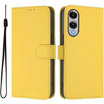 Mobigear Urban Wallet Samsung Galaxy S25 Edge Hoesje Bookcase Portemonnee - Geel