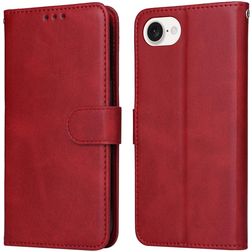 Mobigear Wallet iPhone 16e Hoesje Bookcase Portemonnee - Rood