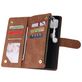 Mobigear Zipper Samsung Galaxy Note 10 Lite Hoesje Bookcase Portemonnee - Bruin