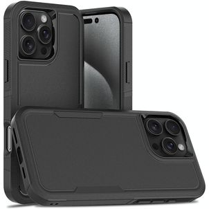 Mobigear Heavy Armor iPhone 16 Pro Max Hoesje Hardcase Backcover Shockproof - Zwart