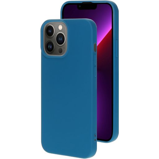 Mobiparts iPhone 13 Pro Max Siliconen Hoesje Backcover - Blueberry Blue