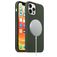 Mobigear Rubber Touch iPhone 12 Siliconen MagSafe Hoesje Backcover - Groen