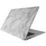 Mobigear Marble MacBook Pro 13 Inch (2008-2012) Hoes Hardshell Laptopcover MacBook Case - Wit / Grijs - Model A1278
