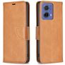 Mobigear Excellent Motorola Moto G85 Hoesje Bookcase Portemonnee - Cognac