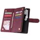 Mobigear Zipper Samsung Galaxy A71 Hoesje Bookcase Portemonnee - Rood