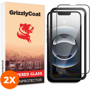 GrizzlyCoat Easy Fit iPhone 17e Glazen Screenprotector - Case Friendly + Installatie Frame (2-Pack)