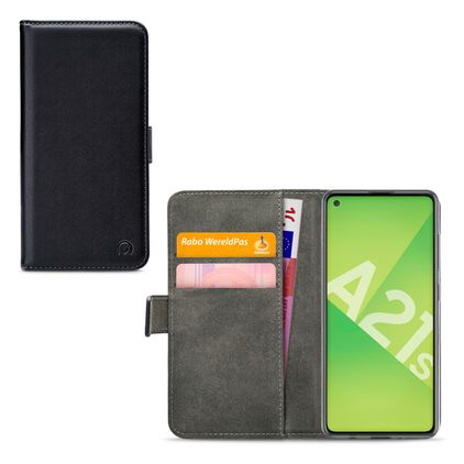 Mobilize Classic Gelly Wallet Samsung Galaxy A21s Hoesje Bookcase Portemonnee - Zwart