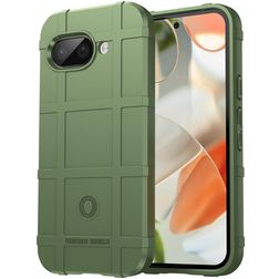 Mobigear Rugged Shield Google Pixel 9a Hoesje Flexibel TPU Backcover Shockproof - Groen